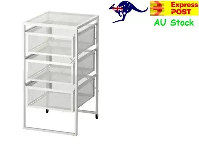 IKEA LENN Drawer Shelf Unit White Kitchen Bathroom Storage Office Organiser • $49.99