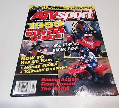 1999 Atv Sport Magazine Trx 400ex Banshee Quadracer 500  Dirtwheels • $29.99