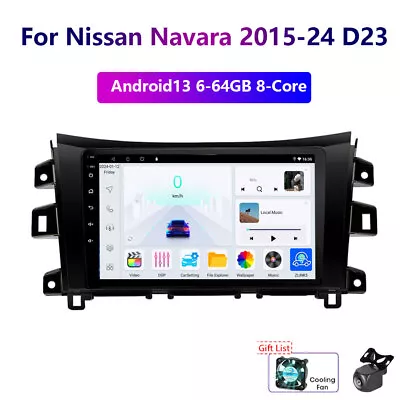 Wireless Carplay 6-64G Android13 For Nissan Navara NP300 2015+Car Radio GPS WIFI • $317.89