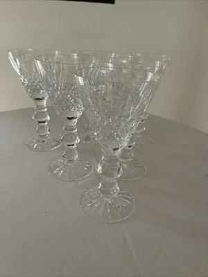 £47.99 • Buy CUT Crystal Martini Cocktail /WINE Glass X Set Of 6 Glasses  6.75” High