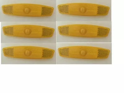 $9.99 • Buy 6 X Bicycle Wheel Spoke Safety Reflector Amber Reflector For Bicycle