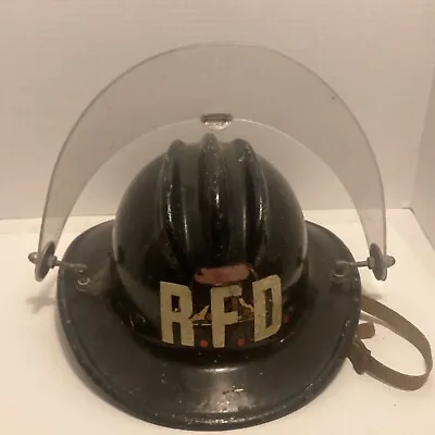 Vintage Robinson IL Fire Dept. Hat With Visor • $74.99
