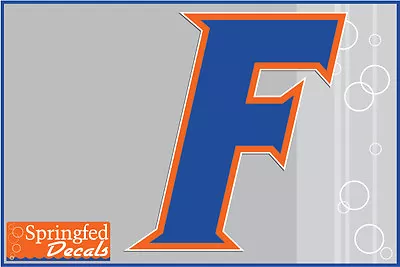 Florida Gators BLUE BLOCK F Vinyl Decal UF Baseball Sticker For Almost Anything! • $3.95