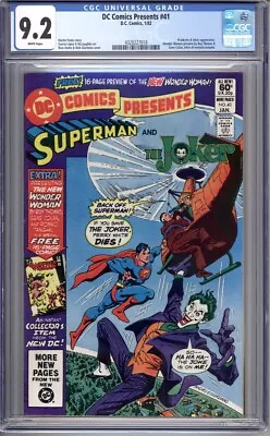 DC Comics Presents #41 - CGC 9.2 (NM-) 1982  Bronze Age - The Joker • $95