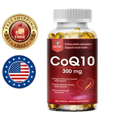 Coenzyme Q-10 300mg 120Pills Heart Health Supplement Increase Energy & Stamina • $12.71