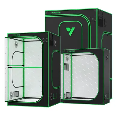 VIVOSUN Advanced 2000D Oxford Indoor Grow Tent100% Reflective Mylar Non-Toxic • $107.99