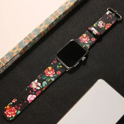 $13.99 • Buy Genuine Leather Apple Watch Band Strap IWatch Series 7 SE 6 5 4 3 2 38/40 42/44