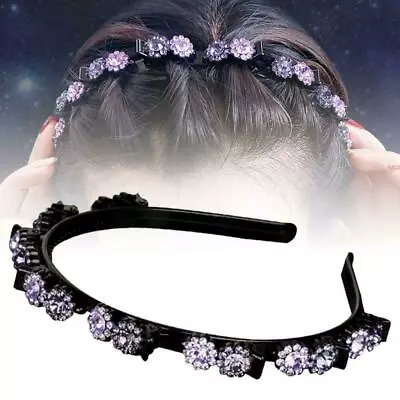 Women Girl Double Layer Bangs Hairpin Hair Clip Headband Braided Rhin Sell • $3.10