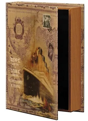 XL Hollow Book Secret Storage Box  Fake Book Safe With The SS RMS Titanic • £21.90