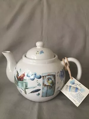 Teapot  Blue Skies Collection  By Marjolein Bastin 1995 Ceramic Hallmark  • $59.95