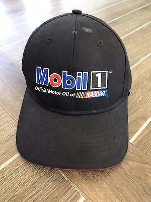 Mobil 1 Hat Cap Logo Baseball Nascar Racing Back Adjustable Black Otto Cool • $6.99