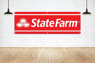 For STATEFARM INSURANCE Brand Exposure Vinyl Banner Sign Office Broker Kiosk New • $38.99