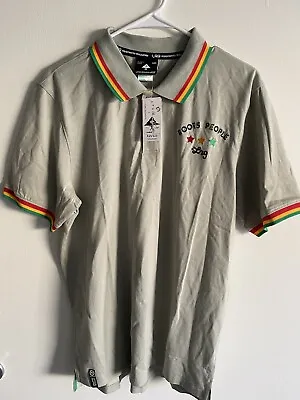LIFTED RESEARCH GROUP Bob Marley Men's Gray Polo Shirt Size M One Love Movie • $35