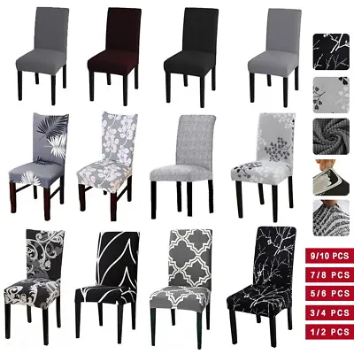 $3.90 • Buy Stretch Chair Cover Seat Covers Spandex Lycra Washable Banquet Wedding Party NEW
