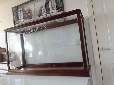 £275 • Buy Antique Style Cadbury’s Retail Counter Top Sweet Shop Mahogany Display Cabinet