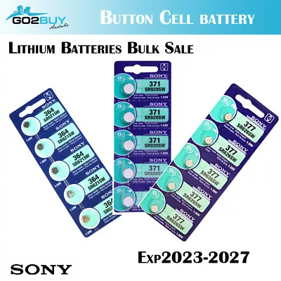 $72.89 • Buy Sony 364 371 377 337 379 626SW SR920 AG4 621 AG6 Silver Oxide Watch Battery Cell