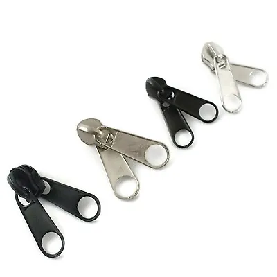 £2.50 • Buy Twin Sliders For Nylon Coil Zip. Double Sliders Sizes #3,5,8 Zipper Fastenings. 