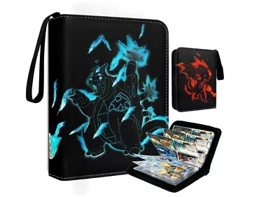$21.99 • Buy Trading Card Binder For Pokemon Cards,4-Pocket Portable Card Collector, 440 Card