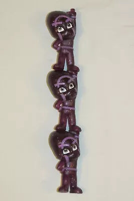 Pj Masks Ninjalinos Figures. 3 Stacking Stackable Purple Night Ninja Villans • £8.99