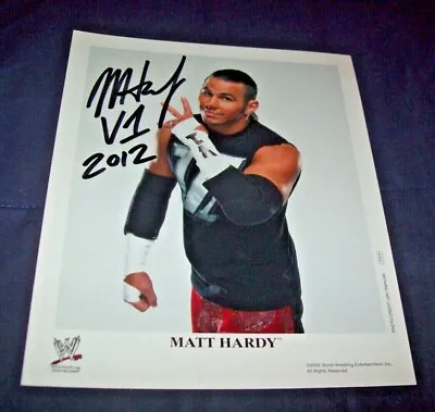 WWE Matt Hardy(Black Ink) Autographed 8x10 Picture • $32.95