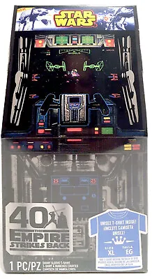 $19.99 • Buy EMPIRE STRIKES BACK 40TH ANNIVERSARY T-shirt Star Wars NEW Arcade Box FUNKO XL