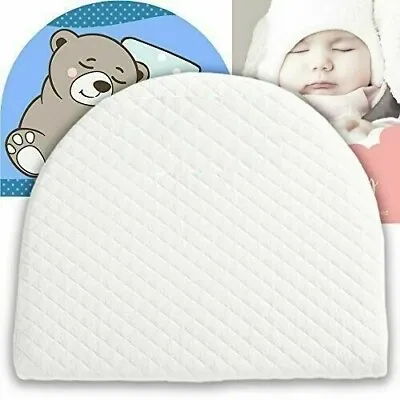 £10.49 • Buy Baby Wedge Pillow Flat Head Foam Anti Reflux Colic Cushion For Pram Crib Cot Bed