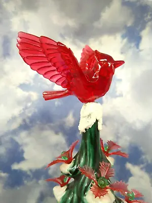 Rare Large Flying Cardinal Topper For Ceramic Christmas Tree Lights Bulbs Star • $15.95