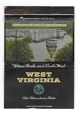 Matchbook Cover - West Virginia Tourism WV 40 Strike • $1