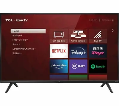 £139.97 • Buy Tcl 32rs520k Roku 32” Smart Wifi Hd Ready Led Tv Freeview Play Hdmi Usb Optical 