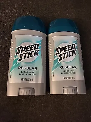 2 Speed Stick By Mennen Deodorant Regular Scent 3 Oz (M31) • $18.69