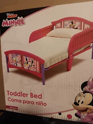 Toddler Girls Bed Disney Minnie Mouse Plastic Kids Pink Bed Frame Side Rails NIB • £52.25