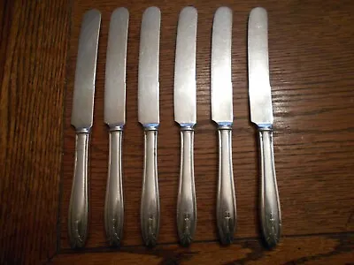 6 Wallace Silverplate 1920 HOSTESS Pattern Luncheon Knives  • $9.99