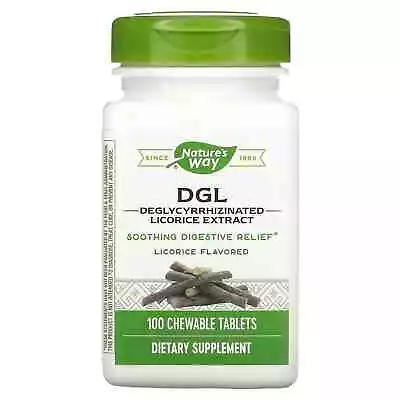 2 X Nature's Way DGL Deglycyrrhizinated Licorice Extract Licorice Flavored 1 • $49.64