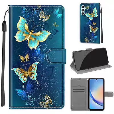 For Various Phone Case Magnetic Leather Card Slots Wallet Soft Butterfly Covers • $3.99