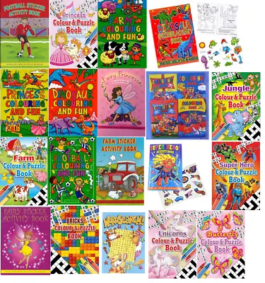 A6 Colouring And Fun Children's Activity Book Kids Art Crafts Pages With Puzzles • £5.88