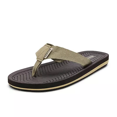 Men's Classic Flip Flops Beach Sandals Lightweight EVA Sole Comfort Thongs • $17.99