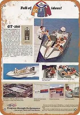 Metal Sign - 1969 Glastron GT-160 Boat - Vintage Look Reproduction • $18.66