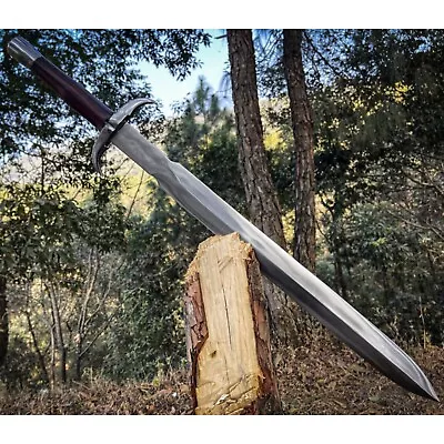 Custom Handmade Carbon Steel Blade Tactical VIKING Sword | Hunting Sword Camping • $139.99