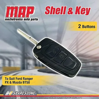 $47.95 • Buy MAP 2 Button Key Fob Remote Shell & Key Replacement For Mazda BT50