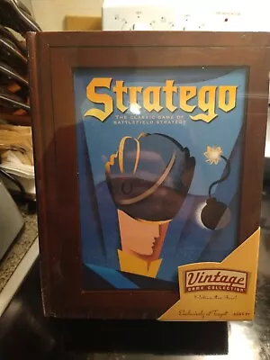 *Stratego Vintage Game Collection Target Book Shelf Wooden Box 2005 • $50.50