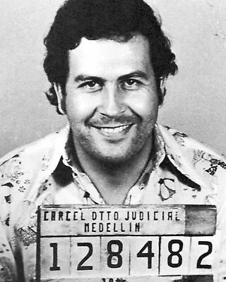 Pablo Escobar Mug Shot Colombia 8 X 10 Photo Poster Picture • $9.99