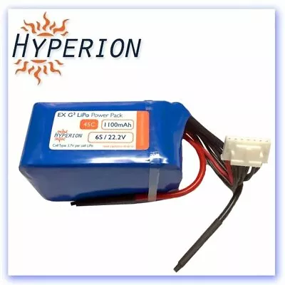 £21.95 • Buy Hyperion 6s 1100mah 45c G3 EX Lipo