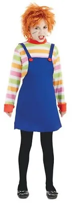 Evil Dummy Doll Girls Fancy Dress Halloween Horror Costume Outfit Age 8/10 Yrs • £4.99