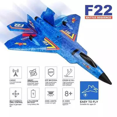 F22 2.4G Remote Control RC Plane 3-Axis Gyro 2CH Jet J1U5 RTF Fighter S9C3 • $43.88