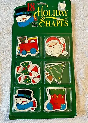 Vintage Christmas Die Cut Shapes Gift Tags The Paper Magic Group NEW • $6.95