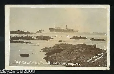 £15 • Buy Cornwall  THE LIZARD - SS Suevic Wrecked  On The Stagg Rocks    RP