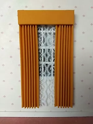 Butterscotch Dollhouse Curtains 1:12 Scale • $12.49