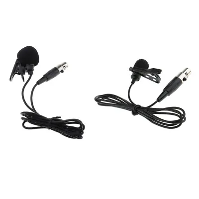 Wireless Mic XLR 3-pin Lavalier Lapel Microphone Clip On For Wireless System • £5.88