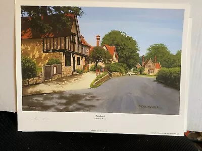 £24 • Buy English Historic Village Landscape Art Print  Penshurst Kent Tudor Homes 