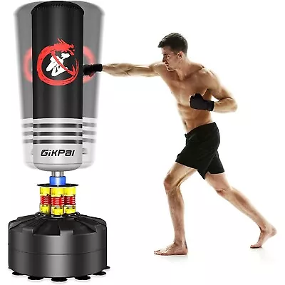 Punching Bag Free Standing Heavy Boxing Set Filled 69  Cardio Training Adult MMA • $119.99